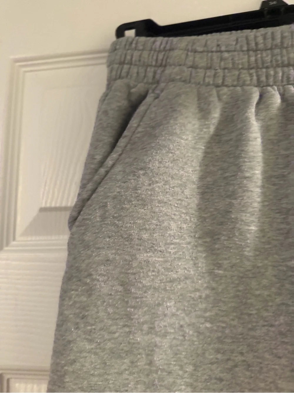 Nike Kids Gray Fleece Joggers with Logo